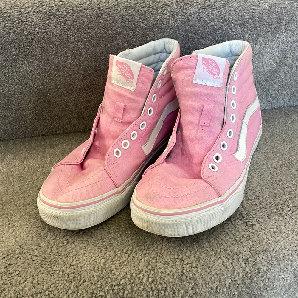 Pink Hi-top Vans
